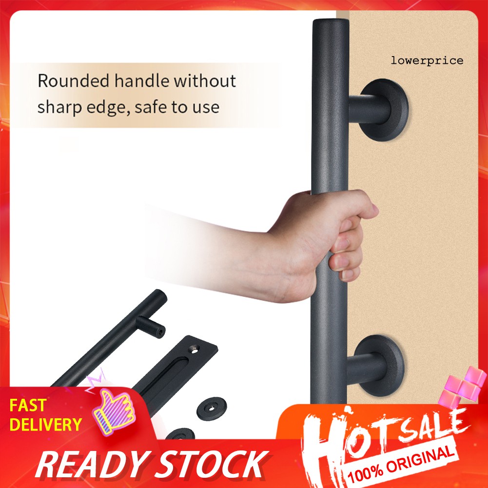 Máy Ảnh Jjj JJ Chất Lượng Cao❀Bộ Tay Nắm Cửa Trượt Bằng Thép Carbon Màu Đen 12inch