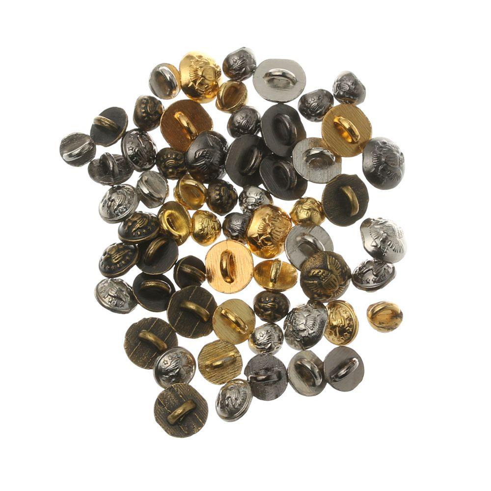 Set 1 5 / 10 Nút Áo Khoác Mini 4 / 5 / 6mm Trang Trí Cho Búp Bê Barbie DIY