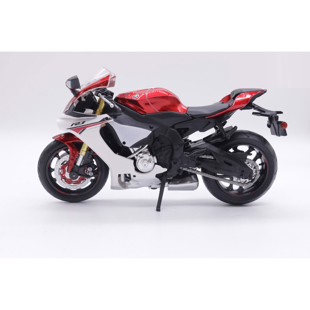 XE MÔ HÌNH MOTO Siêu xe YAMAHA YZF-R1 | MSZ tỷ lệ 1:12 màu Đỏ