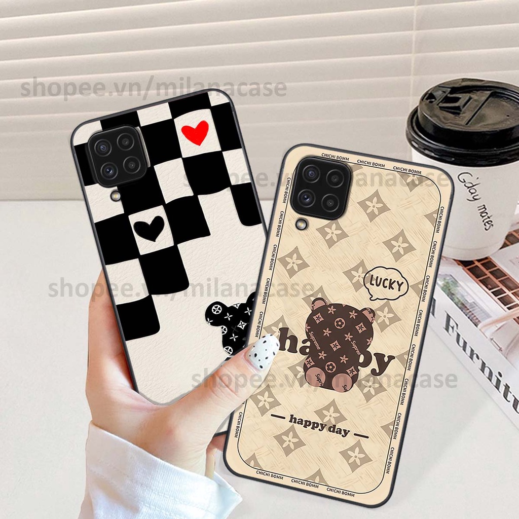 Ốp Samsung A22 4G / A22 5G gấu be@rBrick gấu Teddy Kaws siêu đẹp, phong cách, cá tính
