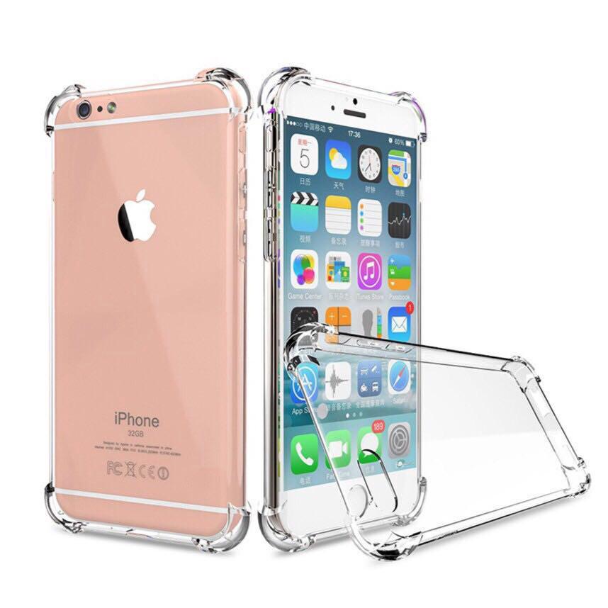 Ốp điện thoại nhựa mềm trong suốt chống sốc cho iPhone 5 6 6S 7 8 Plus oppo a3s a83 f7 Vivo V11 V9