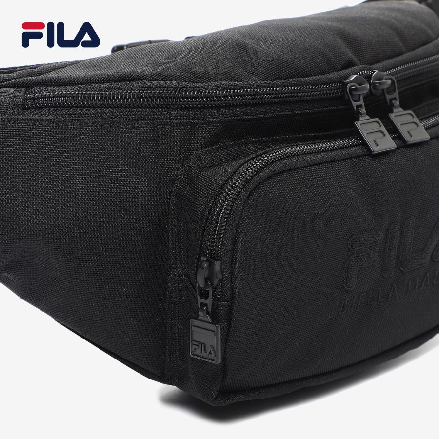 Túi đeo hông unisex Fila Linear Logo - FS3BCD6350X-BLK (37x15x4.5cm)