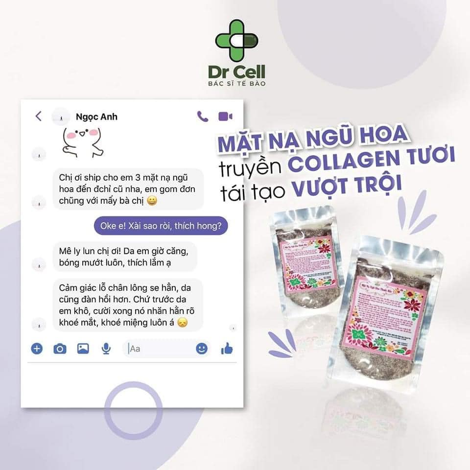 Mặt nạ hạt ngũ hoa nguyên chất cấp ẩm, làm trắng da, chống lão hóa 100g SAN21