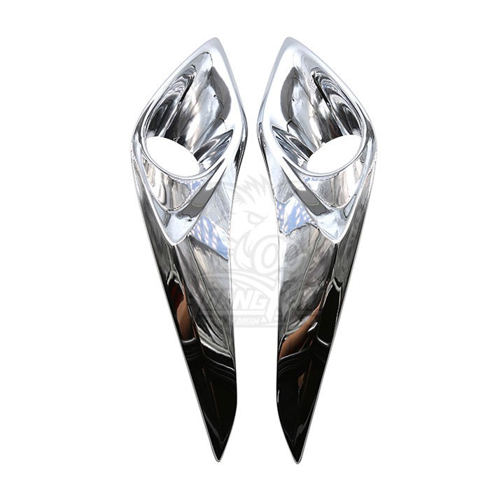 Bộ 2 Ốp viền đèn gầm trước Vios 2019 2020 2021 2022 2023 mạ crom cao cấp