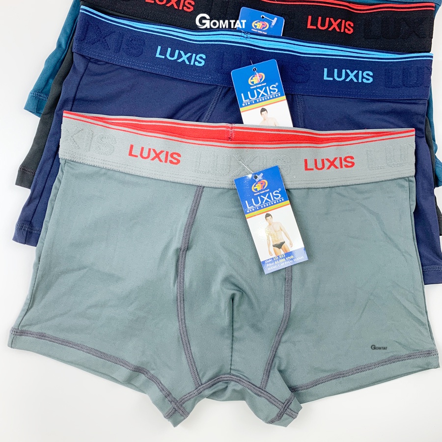 Quần lót nam boxer LUXIS thun lạnh cao cấp, co giãn 4 chiều mềm mịn siêu thoáng mát - LD023