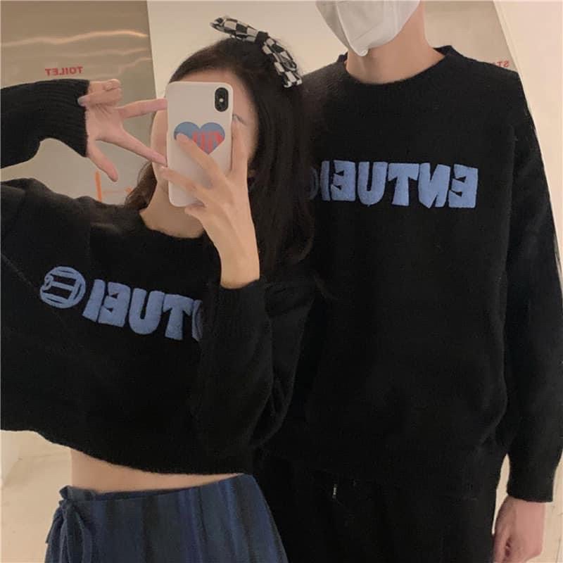 Áo len cho cặp đôi couple Áo croptop len Sweater len