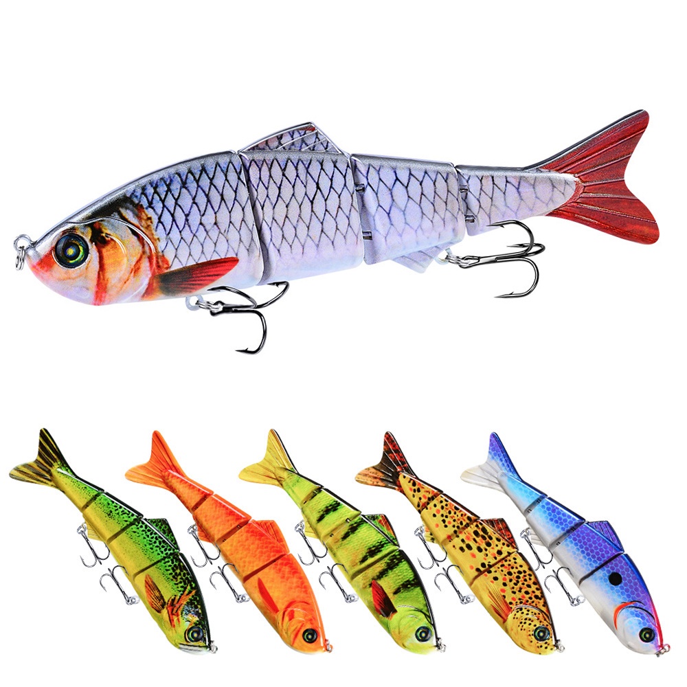 Mồi Câu Cá Nhân Tạo 4 Móc 15.56CM 38G 1-3M#