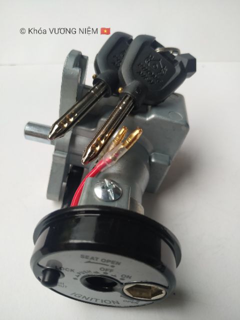 Ổ khóa máy xe Exciter150 chìa 8 cạnh cao cấp VƯƠNG NIỆM