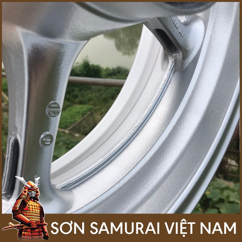 Màu Bạc Ánh Kim Sơn Samurai - Combo Màu Bạc 1701 Sơn Xịt Samurai