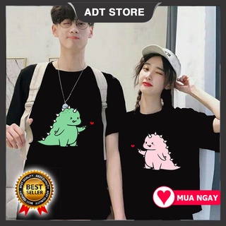 ÁO ĐÔI NAM NỮ KHỦNG LONG TÌNH YÊU giá siêu rẻ mẫu HOT
