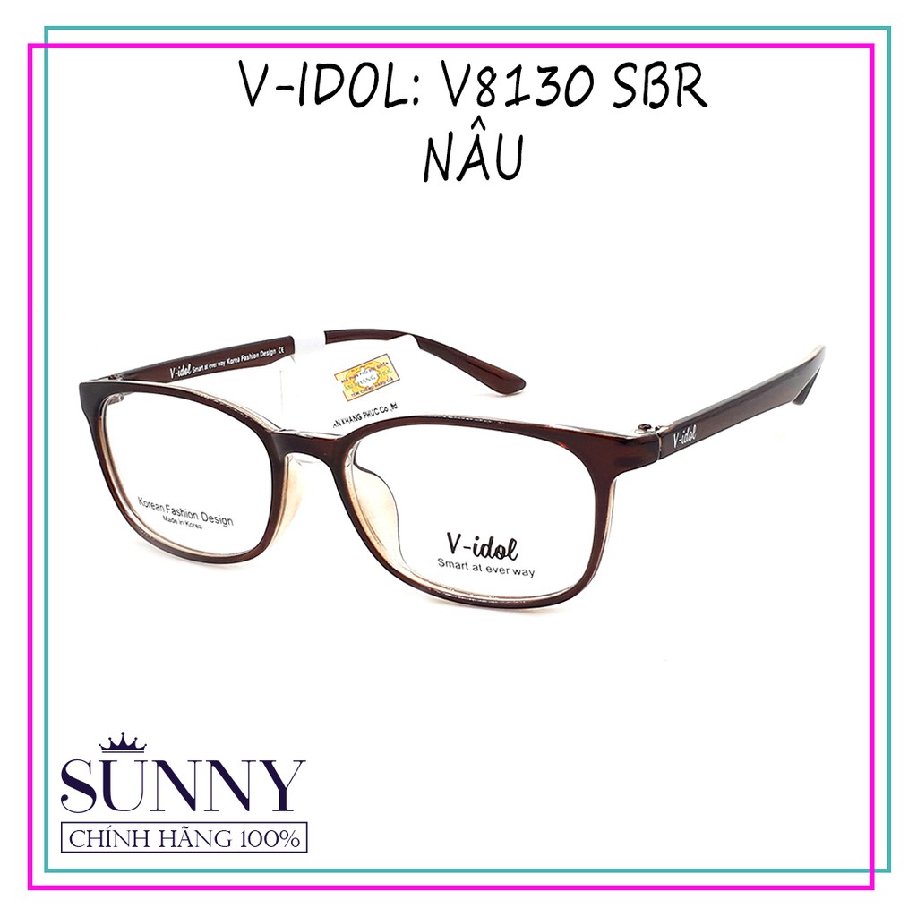 V8130 - Gọng kính V-idol chính hãng kèm tem chống hàng giả do bộ công an cấp