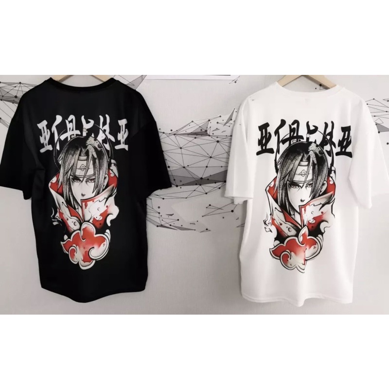 [CÓ ẢNH THẬT] Áo Thun Nam Nữ Unisex Form Rộng Tay Lỡ Thời Trang Nhật Bản SASUKE NARUTO Fashion Độc Đẹp