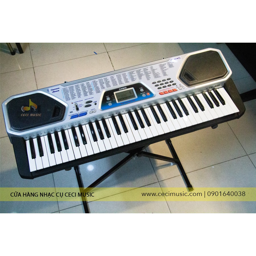 Đàn Organ Casio CTK481 sản xuất tại Nhật Bản,61 phím, phù hợp cho người bắt đầu,người học nâng cao
