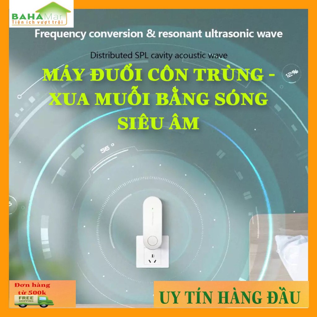 Máy Đuổi Muỗi Bằng Sóng Siêu Âm - Máy Đuổi Muỗi Điện Tử - Máy Đuổi Côn Trùng Tiện Lợi