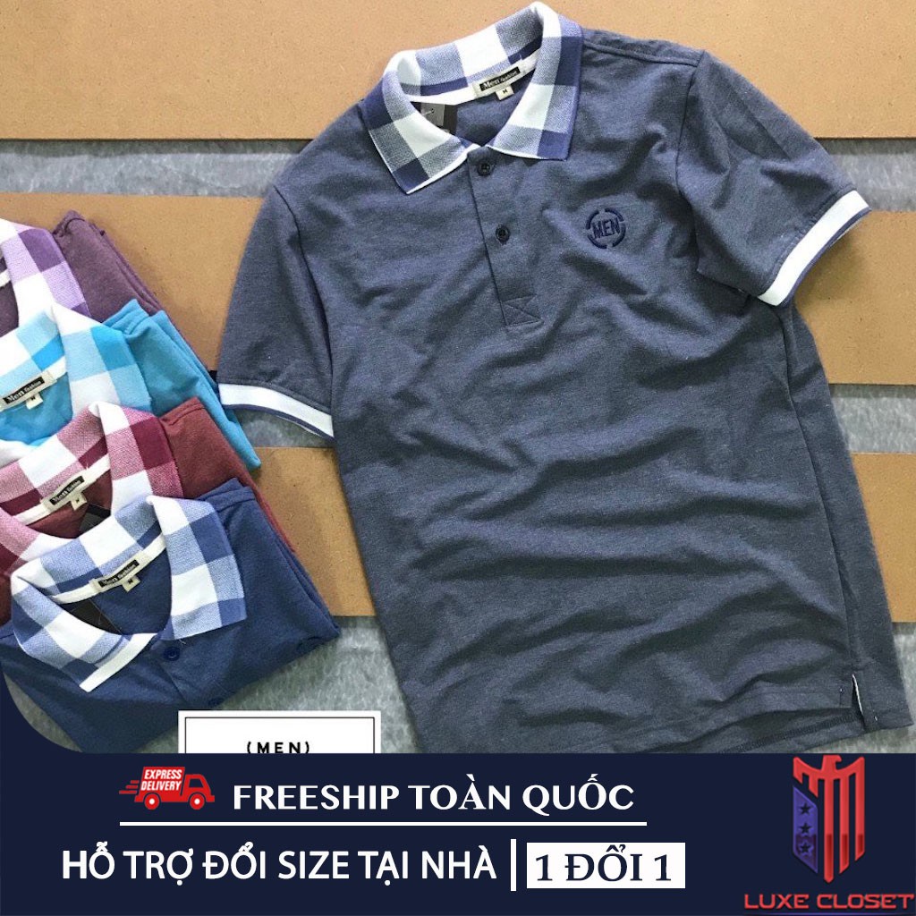 Áo thun nam có cổ Havis phối logo thêu cực đẹp ASTD010