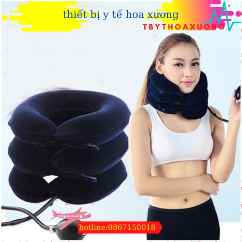 Gối hơi kéo giãn đốt sống cổ dùng cho bệnh nhân điều trị đốt sống cổ