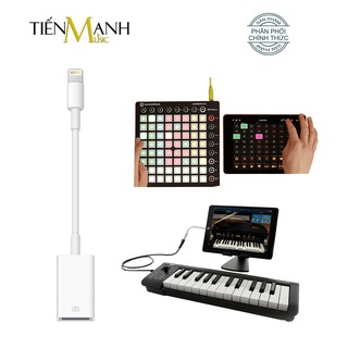 [Chính Hãng] Cáp OTG Lightning to USB Camera Adapter kết nối Đàn Organ, Piano, Midi Keyboard với iPhone, iPad iOS