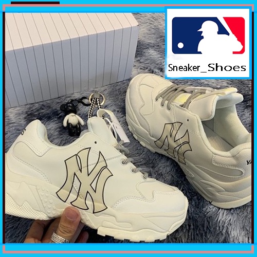 Giày _MLB NY, Giày Sneaker NY Da Bò Cao Cấp Đế Cao Tăng Chiều Cao Full Box Bill | BigBuy360 - bigbuy360.vn