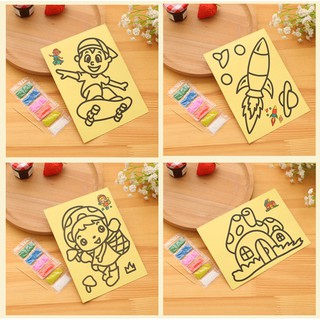 [Hot] Tranh cát cho bé kích thước 15*20cm