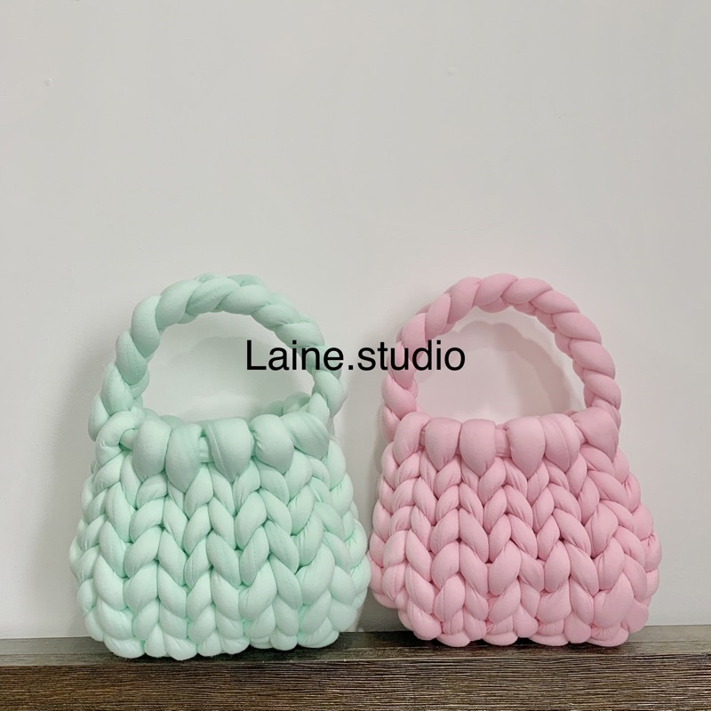 MÃ LAINE15 GIẢM 15k BLOOM HANDBAG. TÚI LEN BÔNG XÁCH TAY
