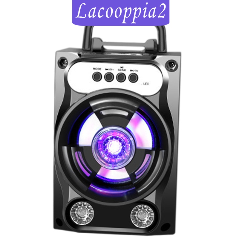 Loa Bluetooth Không Dây Siêu Trầm Lacooppia2 Usb Mp3 U Có Đèn Nhiều Màu Sắc