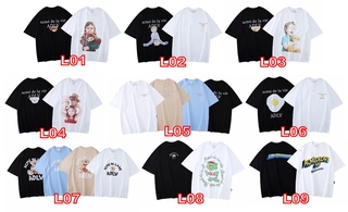 ADLV Áo Thun Thể Thao Tay Ngắn In Chữ Cho Cặp Đôi