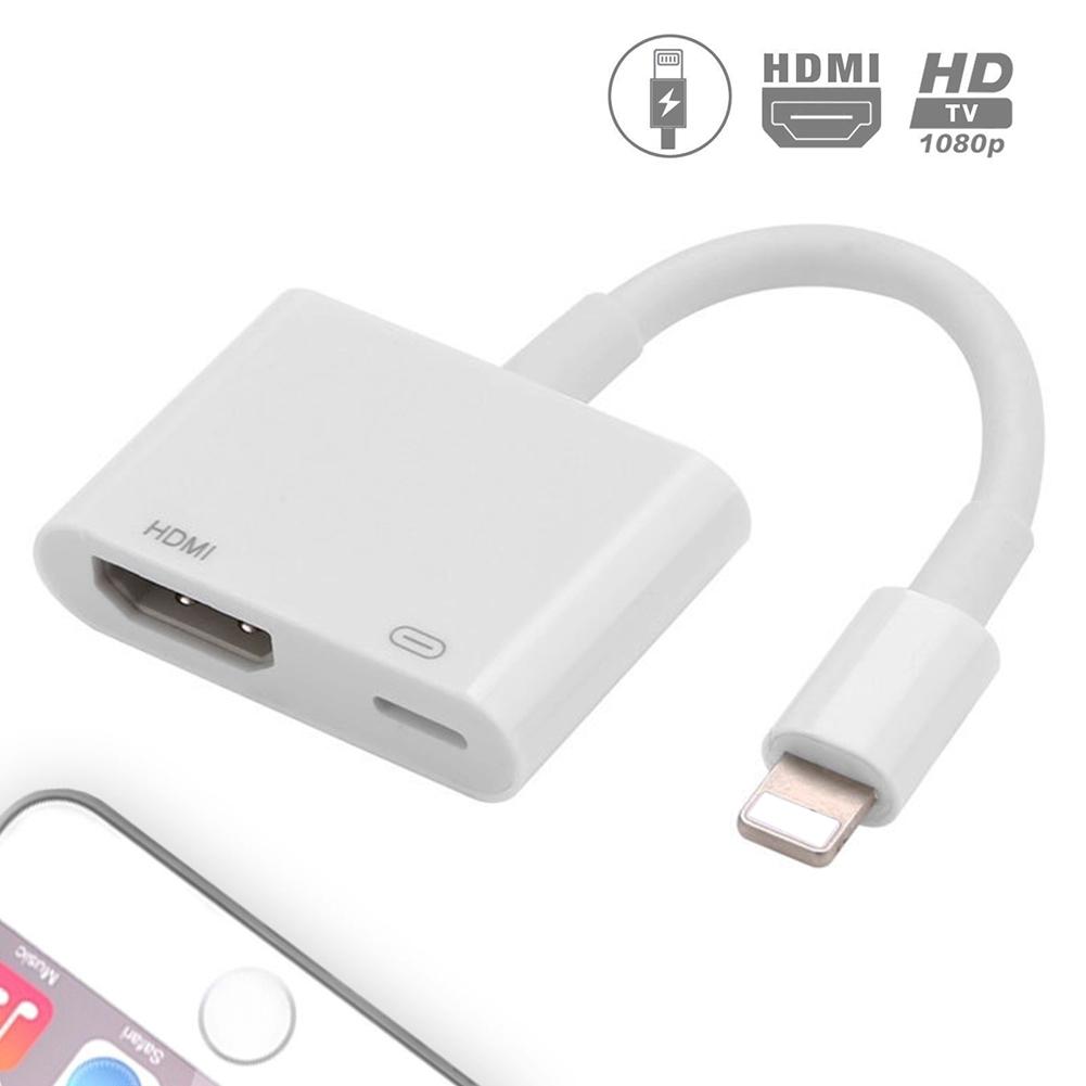 Cáp chuyển đổi TV kỹ thuật số AV tương thích từ Lightning sang HDMI cho Ipad Apple Iphone 6 7 8 Plus