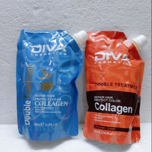 Combo ủ tóc diva collagen xanh ( cam)