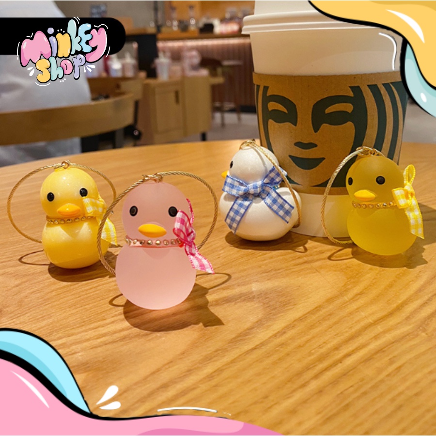 Móc Khóa Đẹp Hình Vịt Cute phụ kiện Túi Xách dễ thương -Minkey