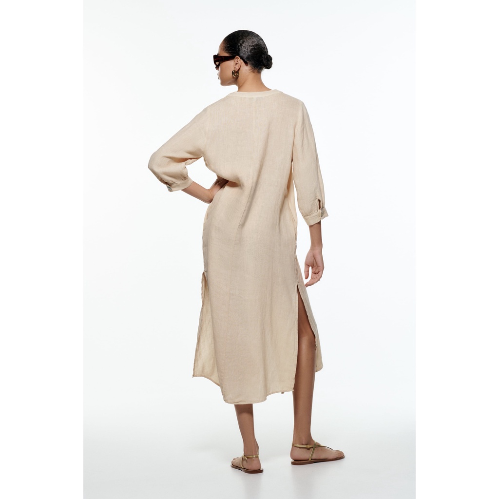 Vải Linen Bột Tone Trắng, Nâu, Cà Phê, Be, Lam, Đen