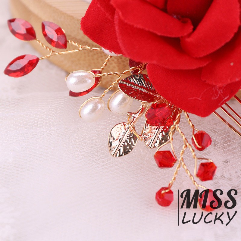 Lược cài tóc kiểu dáng thời trang thanh tú cho cô dâu