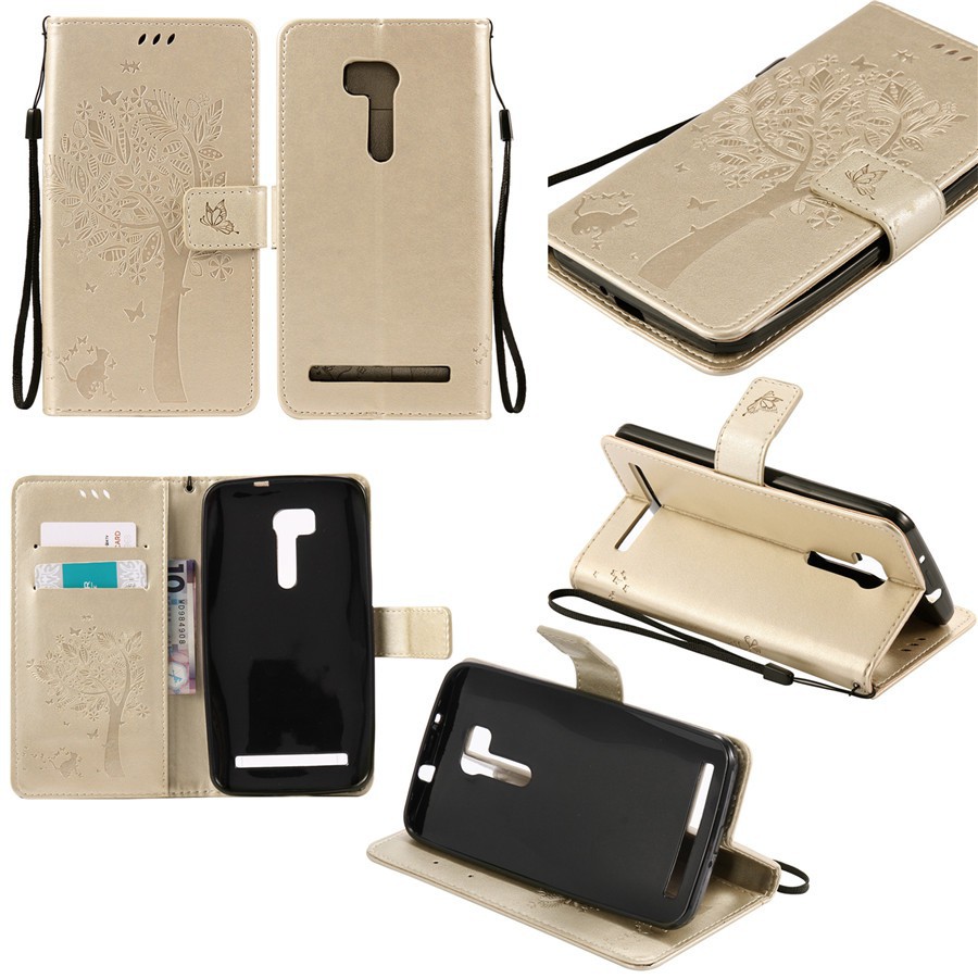 ASUS ZenFone Go TV（ZB551KL）CatTree Leather cover Flip holster shell Phone case