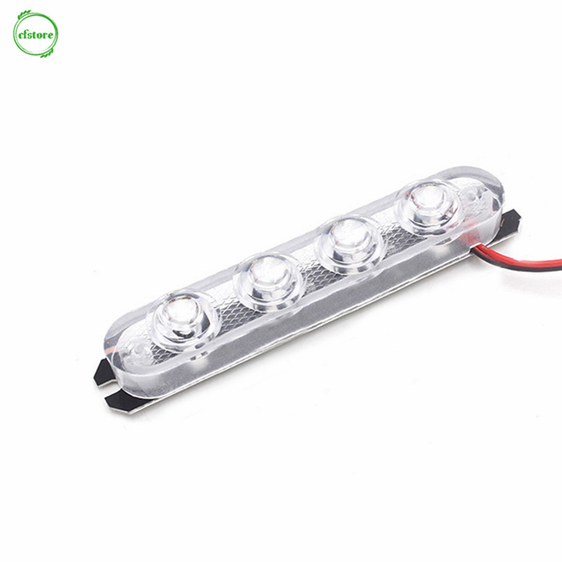 Set 2 Đèn Nhấp Nháy Cảnh Sát 4 Led Cho Xe Hơi / Xe Máy