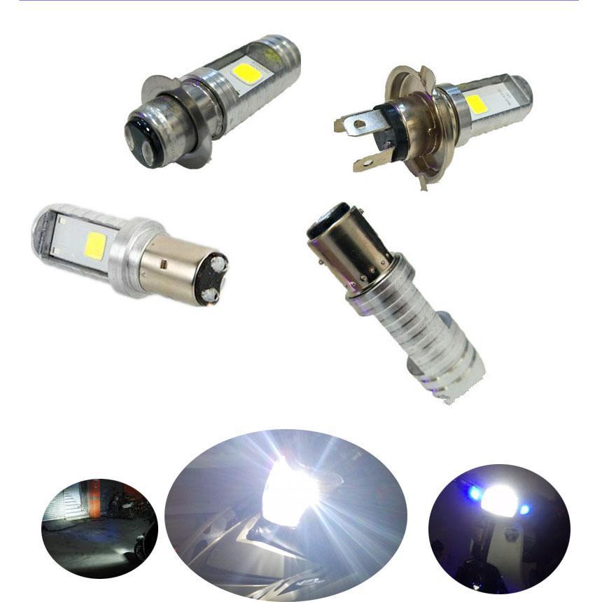 Bóng đèn LED xe máy siêu sáng  Đèn Pha Moto RTD 3 CHÂN Ánh Sáng Xanh Đẹp Lung Linh, Đa Năng Dễ Lắp Đặt