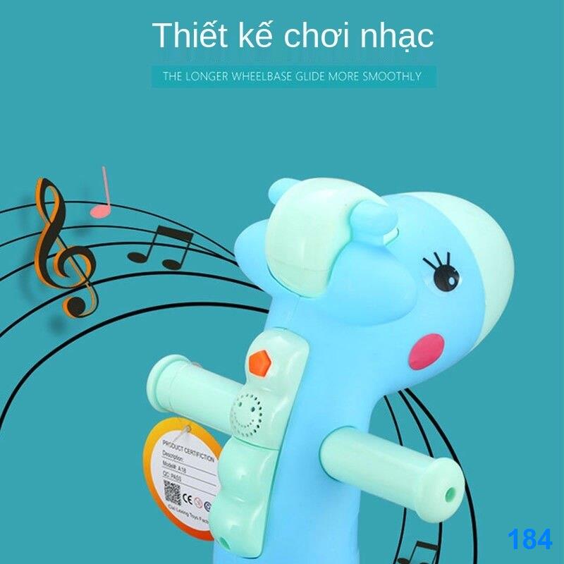 2021 ﺴ✜Trẻ em có thể ngồi và lái xe yo-yo, xoắn, tay ga, quà tặng, bốn bánh, mái chèo
