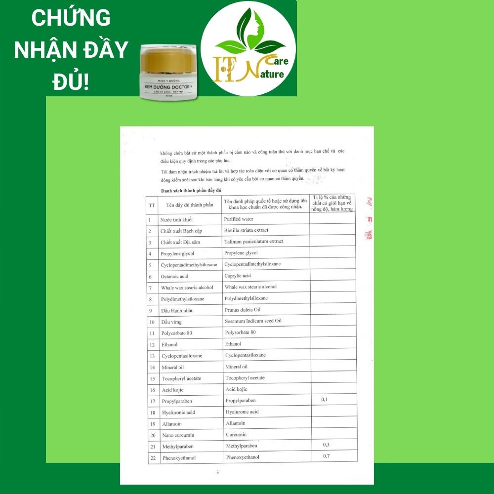Kem dưỡng Doctor K 30g làm da sáng mềm mịn HT Nature Care