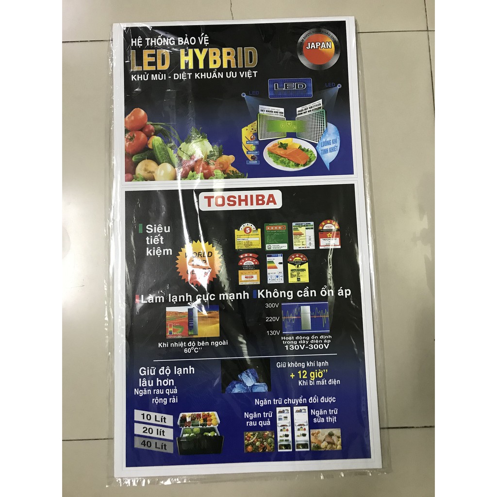 Combo 10 tem dán tủ lạnh Toshiba/ Com 10 miếng dán tủ lạnh Toshiba (phần 2)