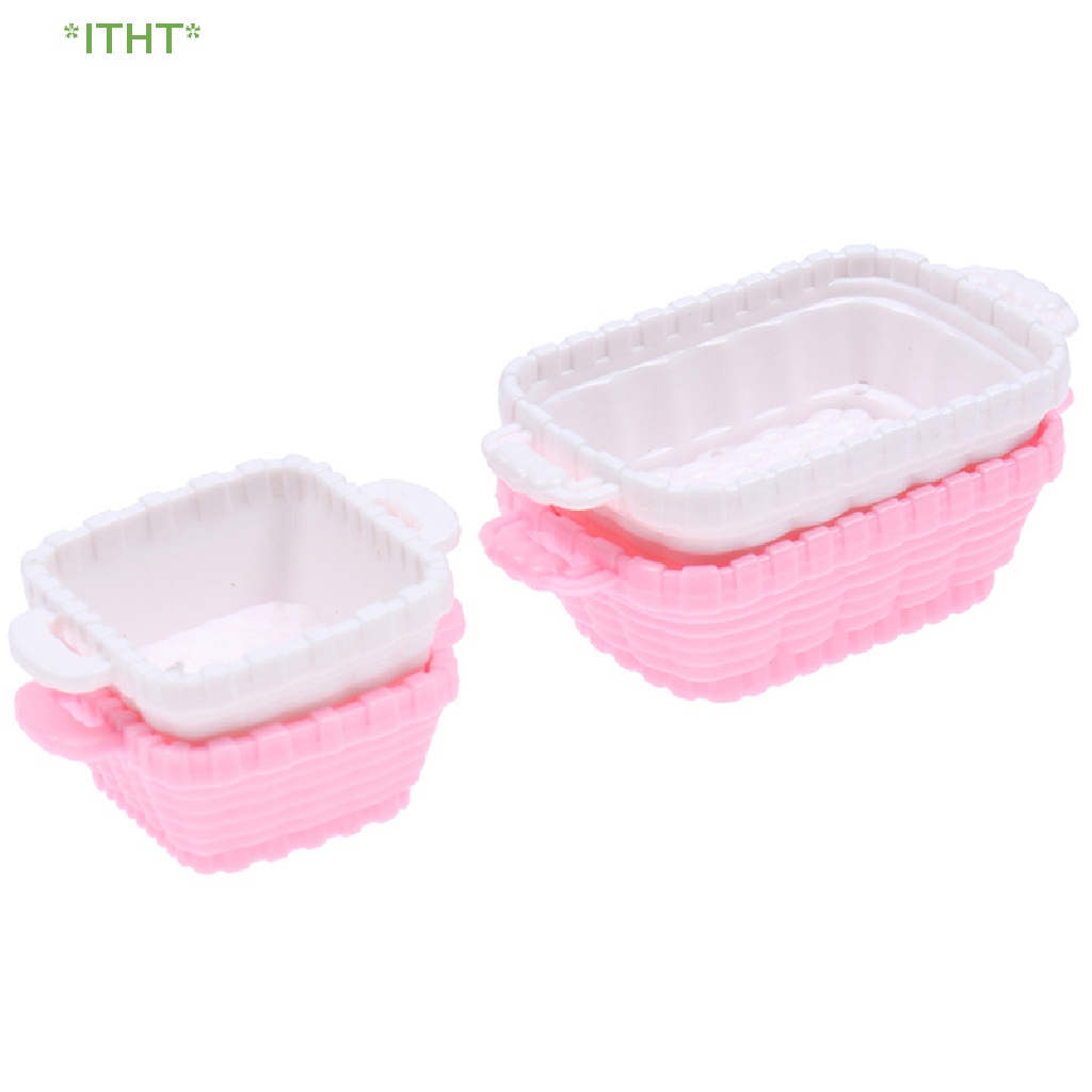 Set 4 Giỏ Đựng Thức Ăn Trang Trí Nhà Búp Bê Mới