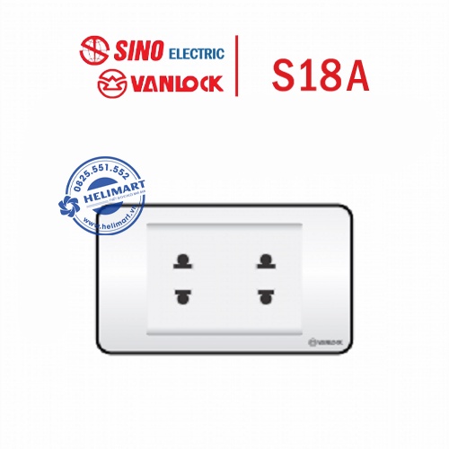 Mặt ổ cắm S18A - Sino Vanlock
