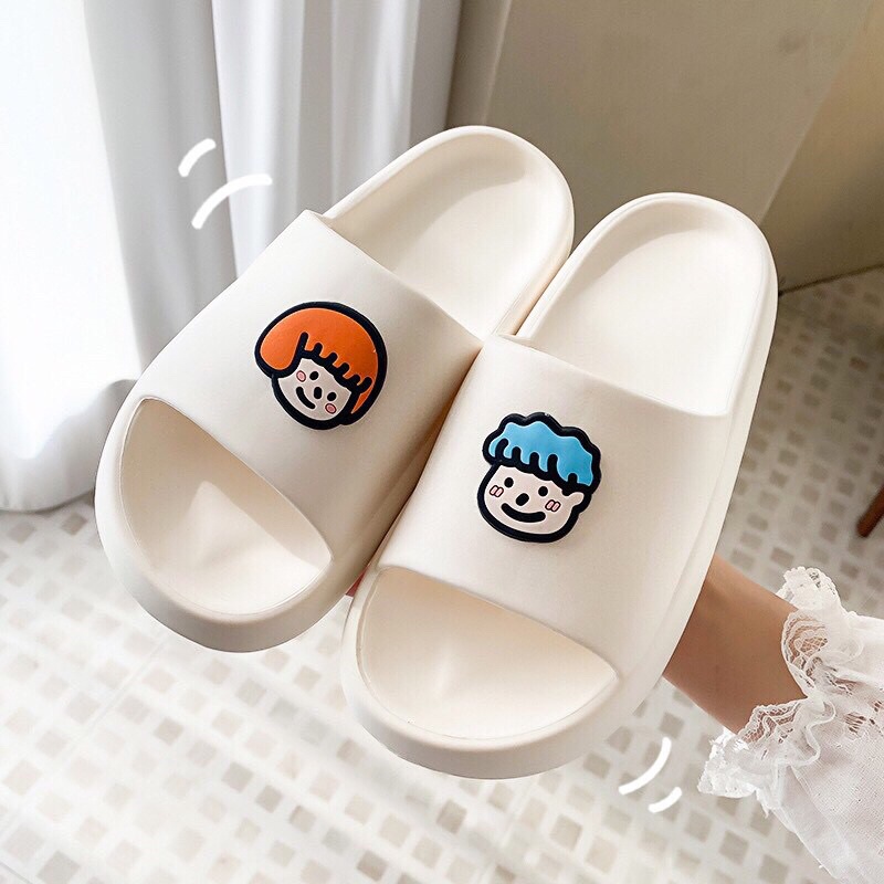 Dép bánh mì nữ BOY &amp; GIRL cute siêu êm chân