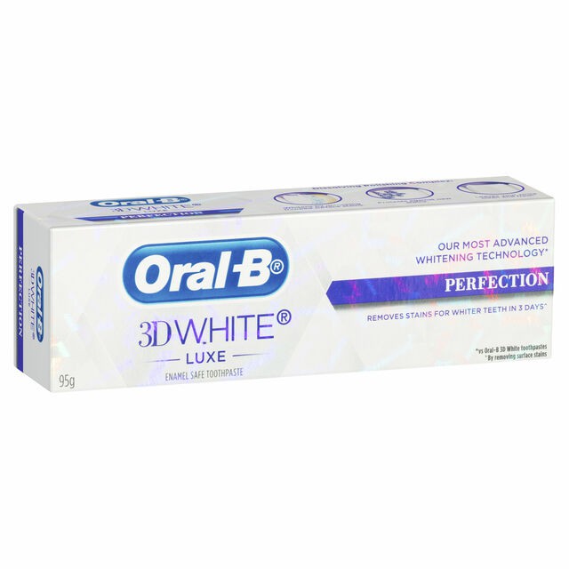 Kem Đánh Răng ORAL-B 3D White Luxe 95g Làm Trắng Răng Vượt Trội- Chính Hãng