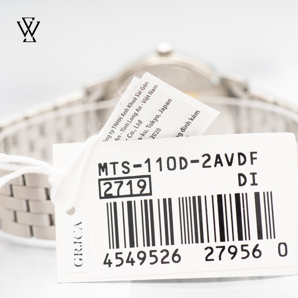 Đồng Hồ Quartz Nam Casio WATCHSTORE MTS-110D-2AVDF Thiết Kế Kính Sapphire 39mm, Dây Kim Loại, Vỏ Thép Không Gỉ