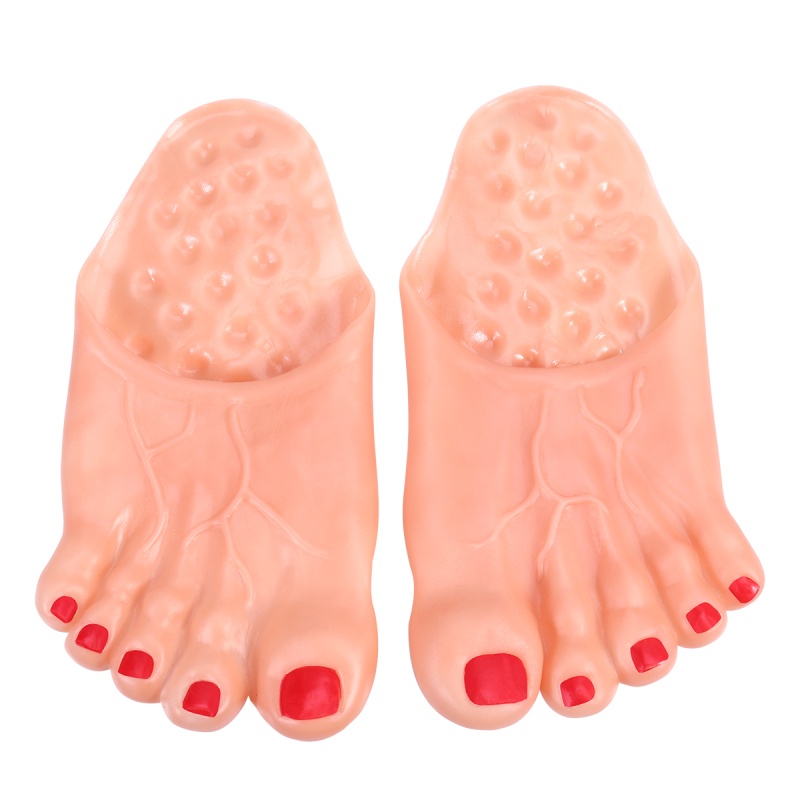 1 Đôi Dép Bông Hình Đôi Chân To Hóa Trang Sáng Tạo