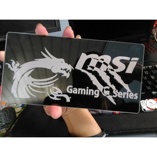 Backplate MSI GTX 1050Ti - RGB LED (khắc lazer)