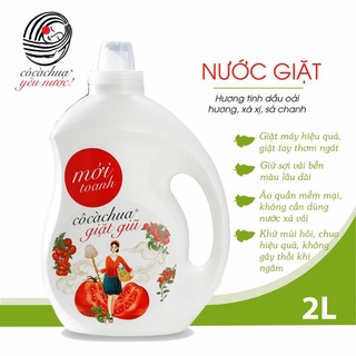 Cô cà chua giặt giũ mới toanh, can 2 lít - nước giặt hữu cơ cô cà chua thế hệ mới