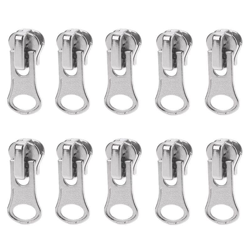 Set 10 Dây Kéo Kim Loại 11mm Nhiều Màu Sắc Dùng Để Sửa Chữa Khóa Kéo Tiện Dụng