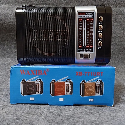 ĐÀI RADIO WAXIBA XB-773URT Đài FM có hỗ trợ thẻ nhớ TF và USB có đèn pin thiết kế sang trọng-Hàng Chính Hãng