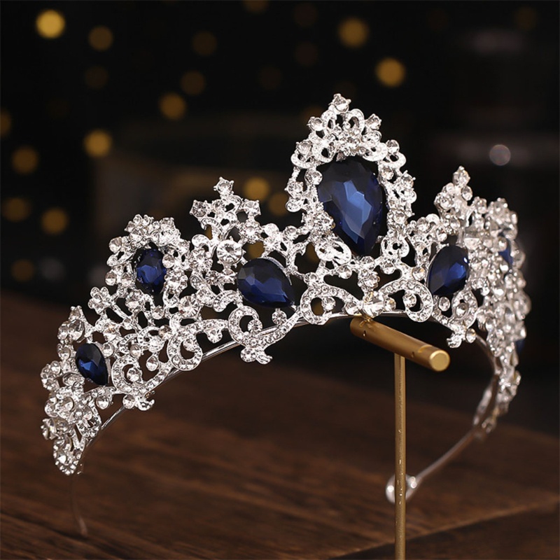 Băng Đô Cài Tóc Bằng Kim Loại Đính Đá Pha Lê Sang Trọng