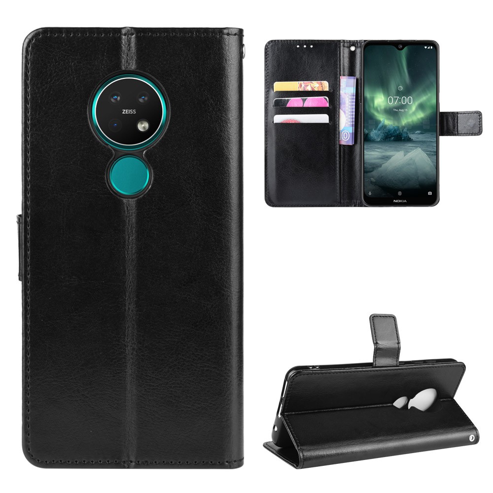 Bao da điện thoại màu trơn phong cách thanh lịch cho Nokia 7.2