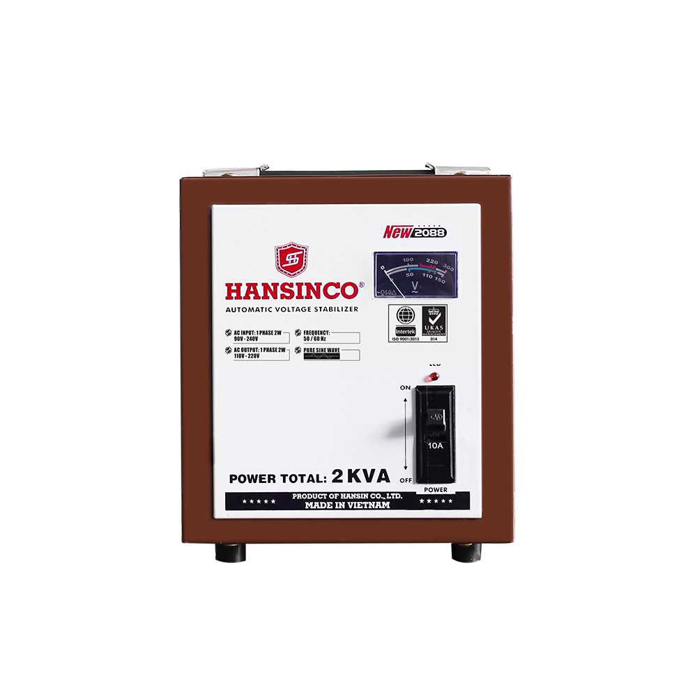 Ổn áp 2KVA 1 pha HANSINCO NEW 2088